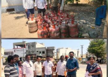 హుజురాబాద్‌లో డొమెస్టిక్ గ్యాస్ సిలిండర్లపై దాడులు  22 సిలిండర్లు స్వాధీనం