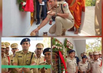 పోలీస్ స్టేషన్‌లో అమరవీరుల స్మారక బ్యారక్ ప్రారంభం